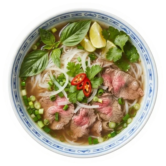Phở bò tái